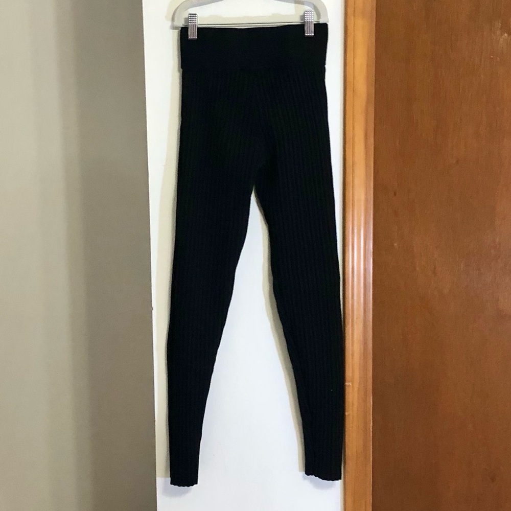Lita by Ciara Women's Ribbed Black Pants/Leggings Icon Ribbed Legging - Picture 4 of 7
